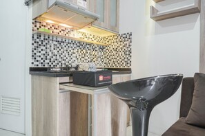 Chambre | Cuisine privée | Réfrigérateur, plaque de cuisson