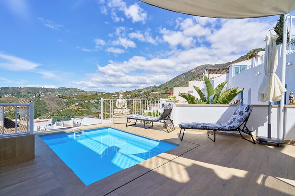 Pool - Cottage "Casa Loli" with Mountain View, Private Pool & Terrace (Frigiliana)