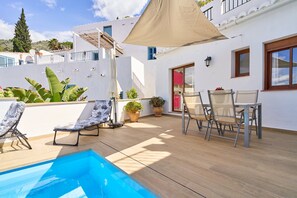 Outdoor dining - Cottage "Casa Loli" with Mountain View, Private Pool & Terrace (Frigiliana)