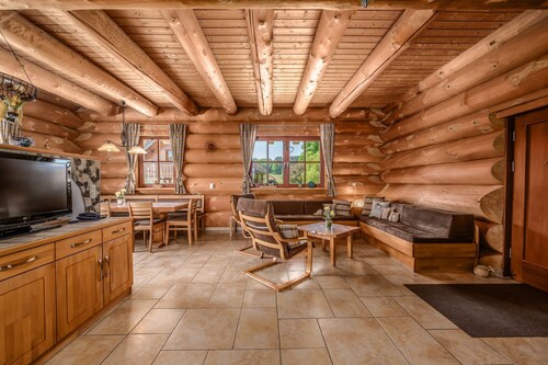 Naturstammhaus Morgensonne - Heumanns Blockhäuser am Wald