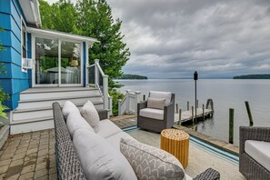 Terrace/patio - Winnipesaukee Lakefront Home with Dock & Views! (Alton)