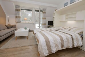 1 chambre, lit parapluie, Wi-Fi, draps fournis