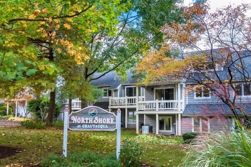 This is a timeshare condominium complex located on the northern end of Chautauqua Institution at 20 Elm Lane.