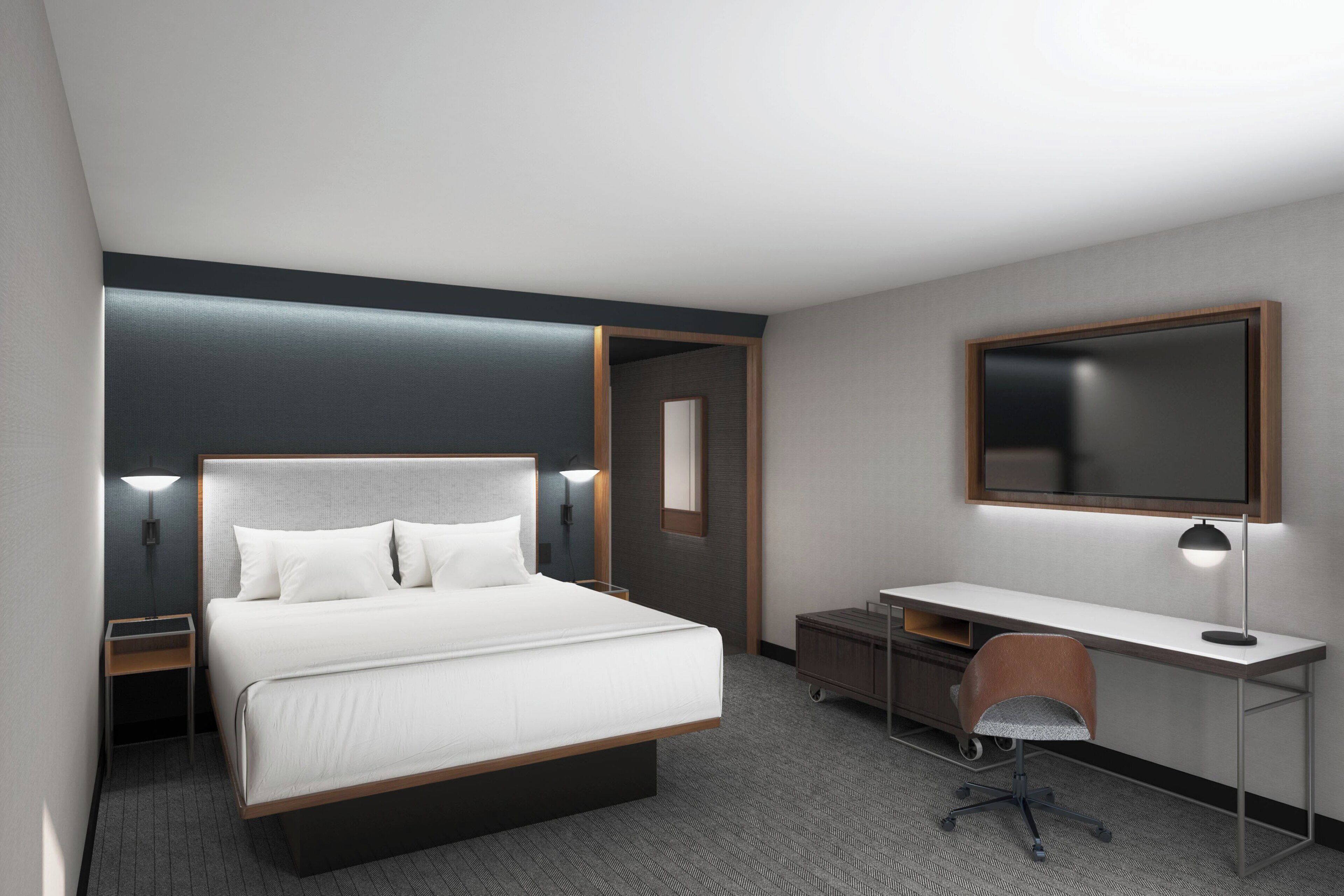 room, 1 king bed, non smoking | in-room safe, blackout curtains, iron/ironing board