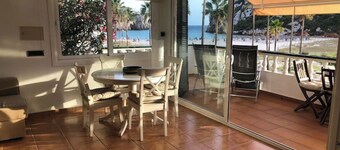 Beachfront, ocean view, just a step from the sand