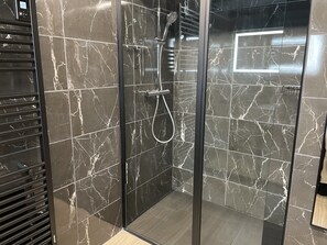 Shower, hair dryer