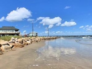 Vlak bij het strand