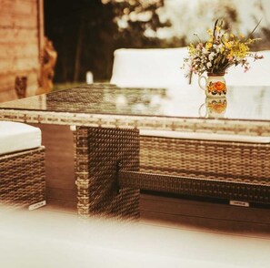 Outdoor dining - 2 Bedroom Chalet in Koppl (Koppl)
