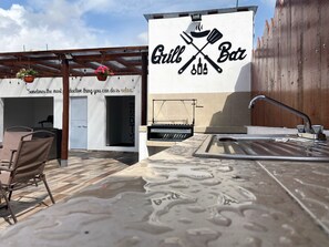 Property grounds - Cousy apartment with roof top, gym, grill, wifi near down town. (Heroica Puebla de Zaragoza)