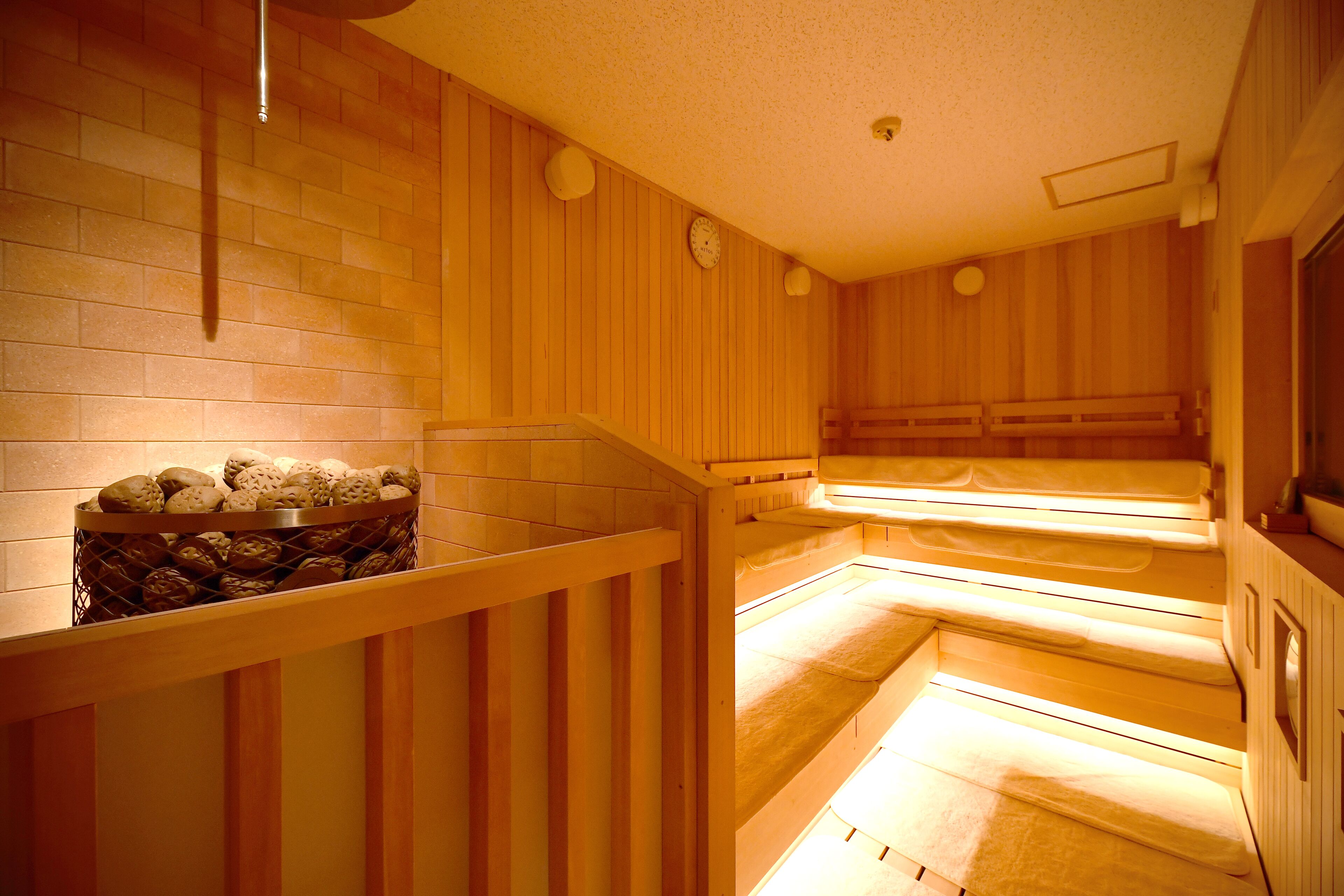 sauna, hot tub