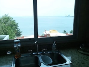 Blick von der Unterkunft