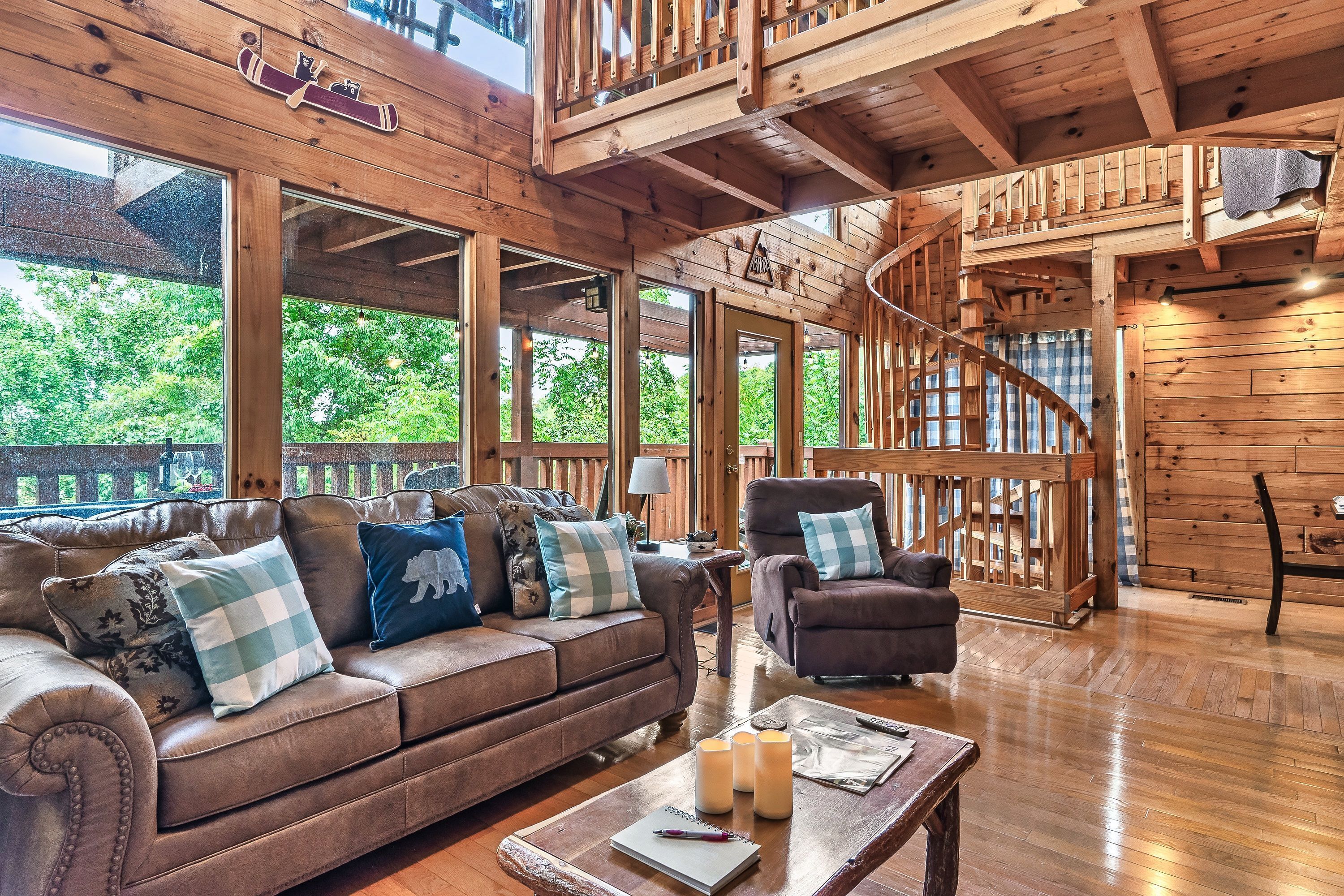 Smart TV, fireplace, table football