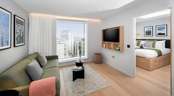 Blackout curtains, iron/ironing board, free WiFi, bed sheets