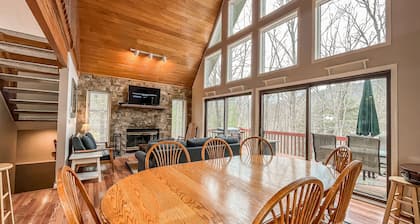 Paddleboards Included! Lakefront Home with Fire Pit, Hot Tub and Dock