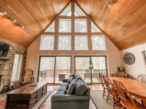 Paddleboards Included! Lakefront Home with Fire Pit, Hot Tub and Dock