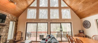 Paddleboards Included! Lakefront Home with Fire Pit, Hot Tub and Dock