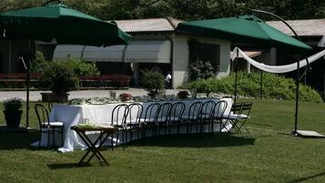 Area per ricevimenti all'aperto