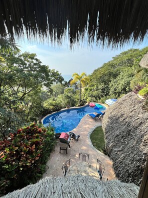 Piscina externa, piscina aquecida