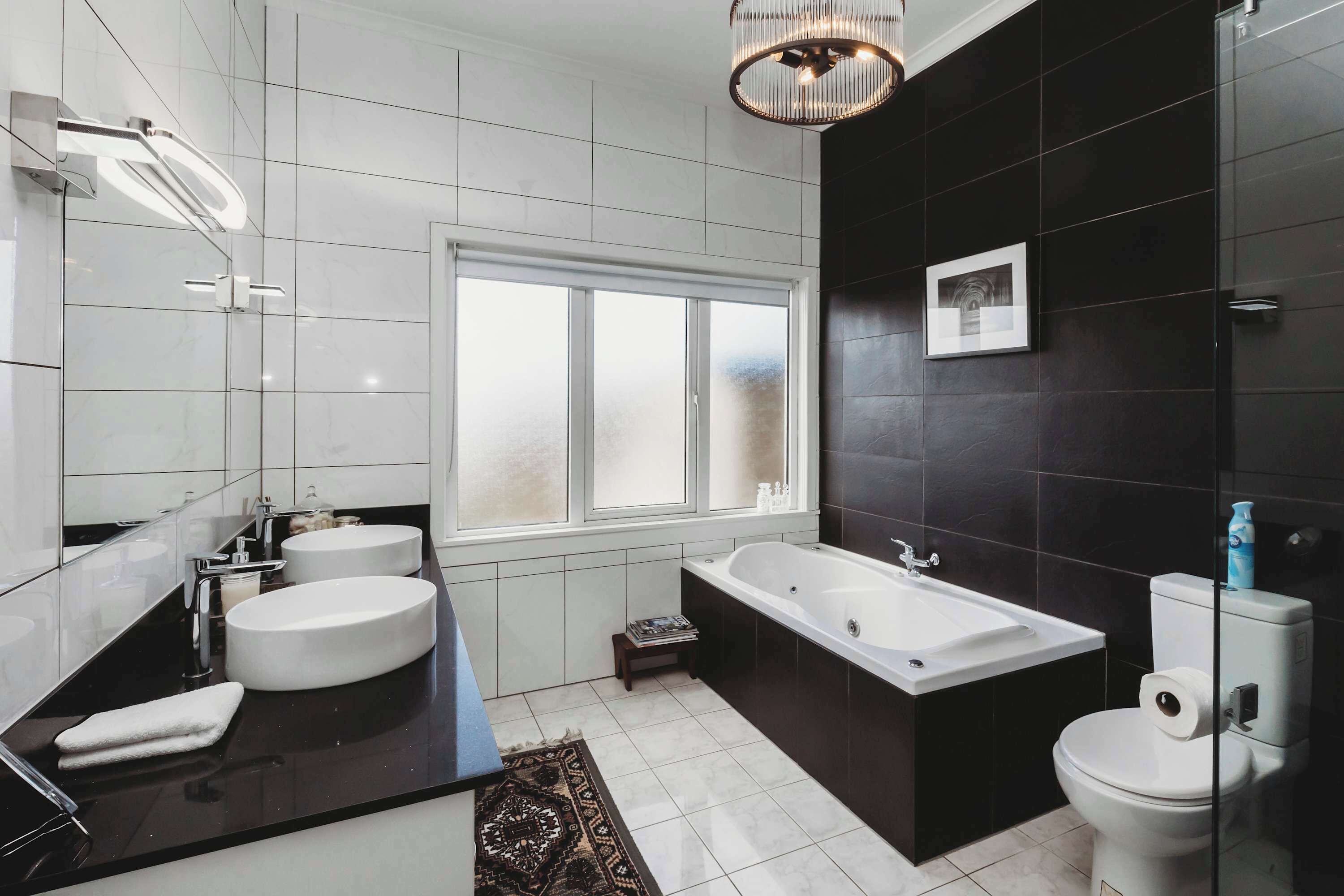 Baignoire, serviettes fournies