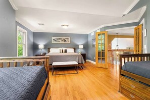 4 bedrooms, iron/ironing board, travel crib, WiFi