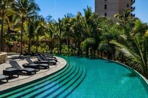 10 outdoor pools, pool umbrellas, sun loungers - Delta Hotels by Marriott Riviera Nayarit, An All-Inclusive Resort  (La Cruz de Huanacaxtle)