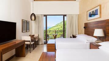 Ropa de cama de alta calidad y minibar con artículos gratuitos