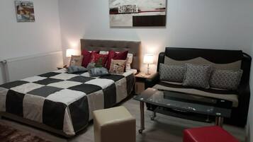 1 chambre, fer et planche à repasser, Wi-Fi gratuit