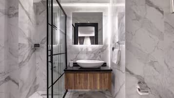 Dusche im Bad