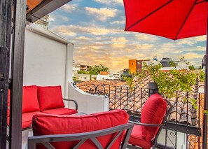 Terrace/patio - In the Heart of Old Town, Newly Renovated Villa Sorpresa Unit 7 1BD Studio for r (Puerto Vallarta)