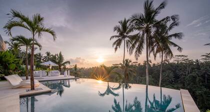 Amazing Jungle View Villa, 4 BR, Ubud With Staff