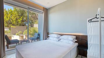 Ropa de cama de alta calidad, minibar y sistema de insonorización