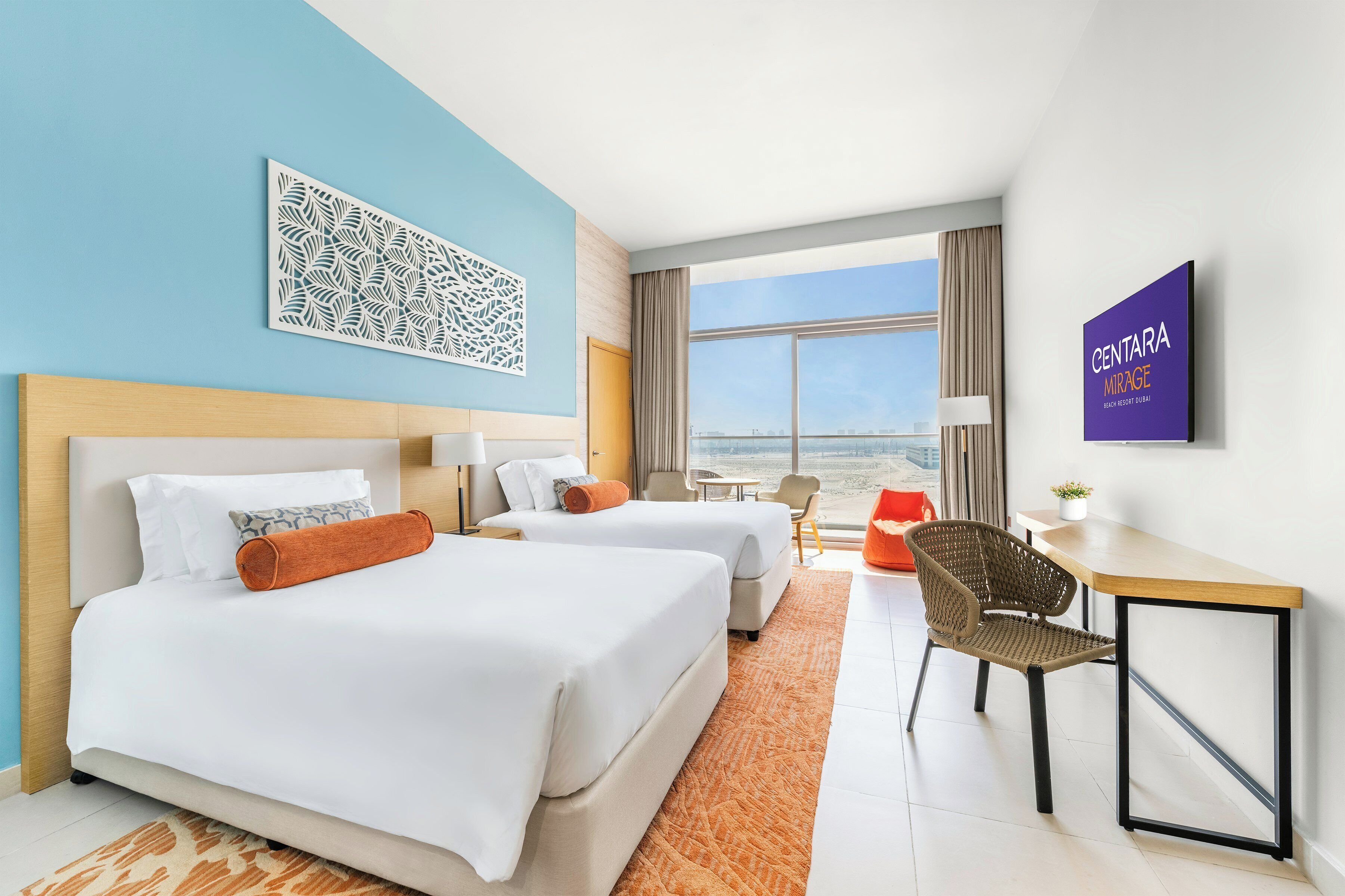 Family Room, 2 Double Beds | Premium bedding, minibar, in-room safe, iron/ironing board
