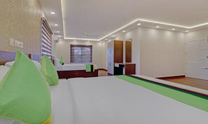 Deluxe Room | Desk, iron/ironing board, rollaway beds, bed sheets - Treebo Golden Terminal, Kochi Airport (Aluva)
