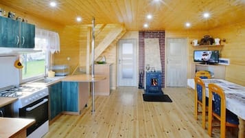 Réfrigérateur, four, plaque de cuisson, cafetiÚre/bouilloire