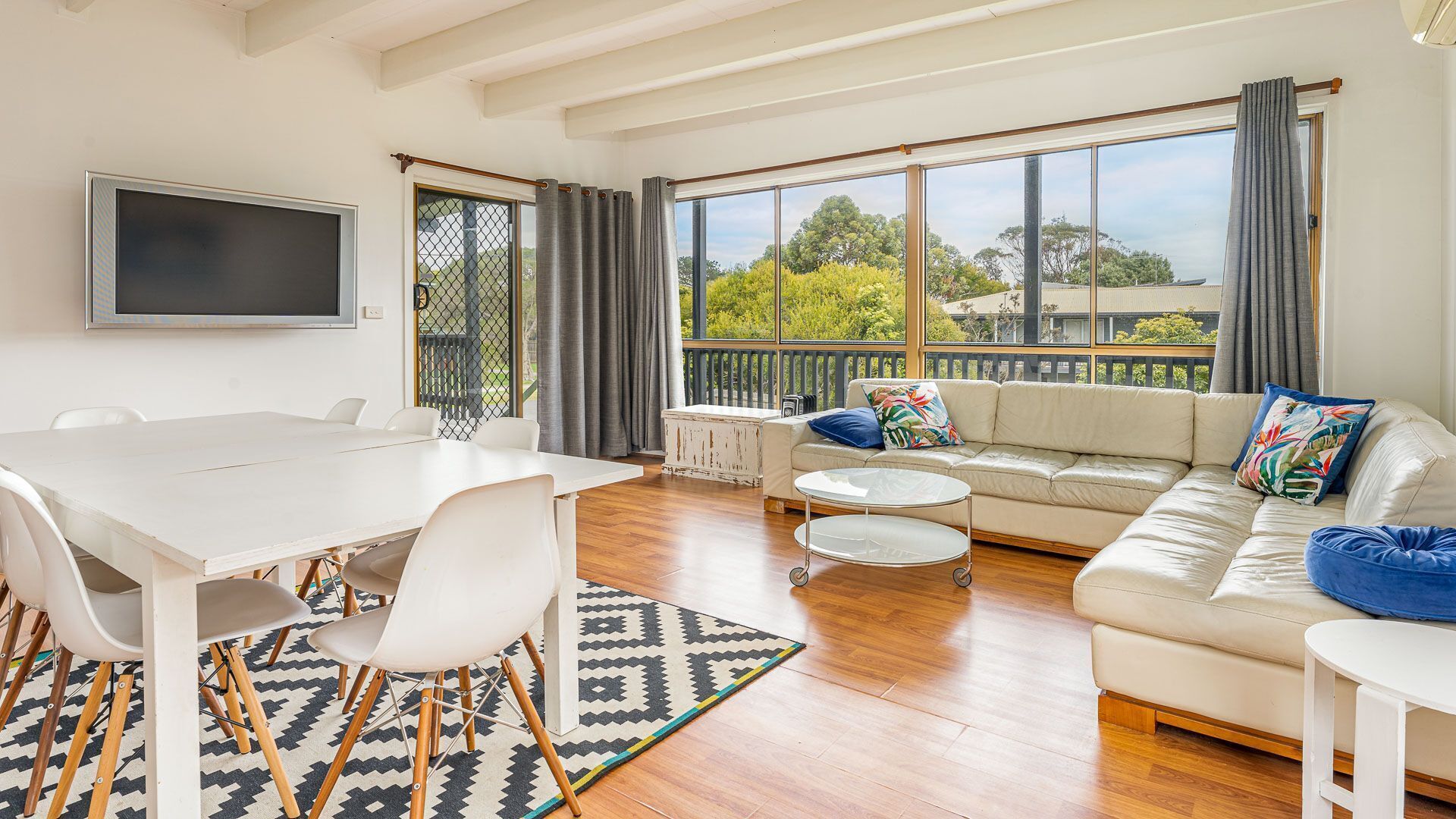 TV, video game console, table football, ping pong