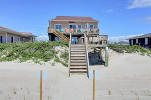 Exterior - "Dreams Come True" in this 4 Bedroom Oceanfront Home (Topsail Beach)