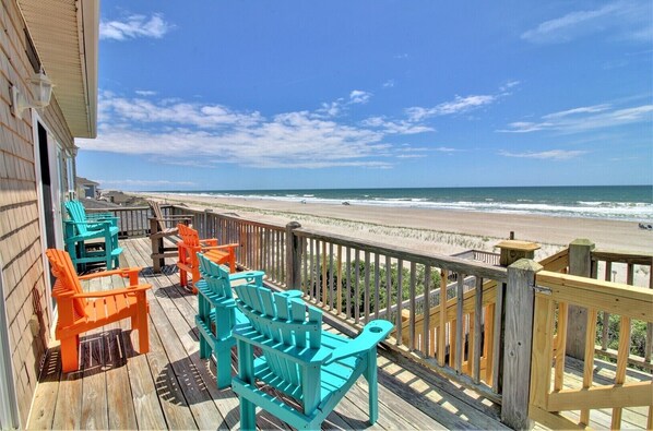Property grounds - "Dreams Come True" in this 4 Bedroom Oceanfront Home (Topsail Beach)