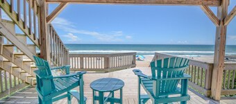 Sundance: Oceanfront 3BR cottage in Surf City, perfect for 10 guests!