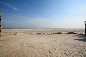 En la playa
