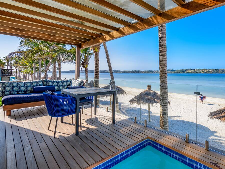 Luxury Hotel Cabin with Splash Pool | View from room