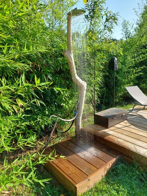 Property grounds - Chambre La Centrale : private terrace -Heated swimming pool, 5mn from the beach (Soorts-Hossegor)