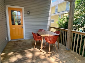 Outdoor dining - Orange Crush II - Chesapeake Properties (Cape Charles)