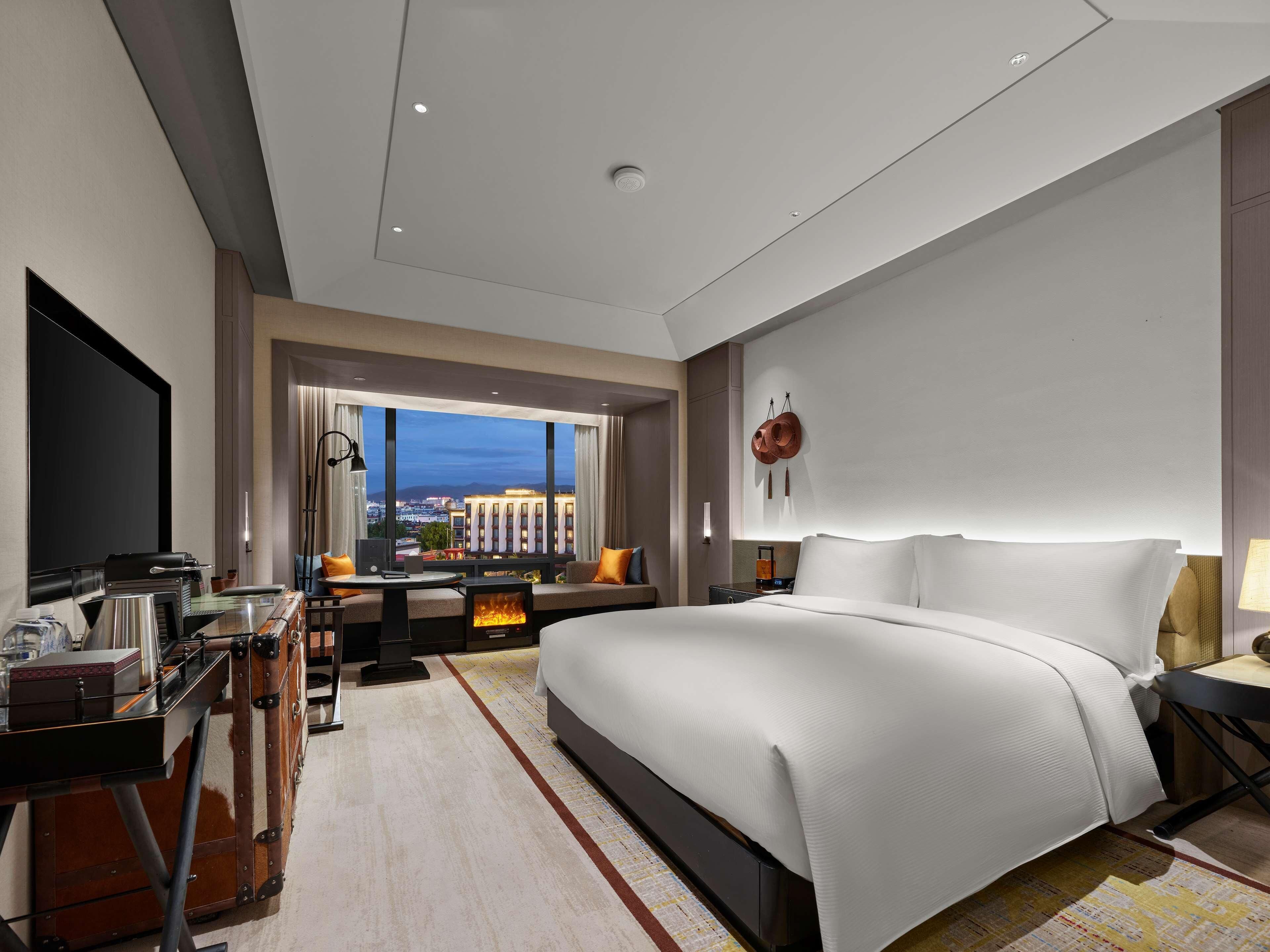Ropa de cama de alta calidad, edredón y minibar 