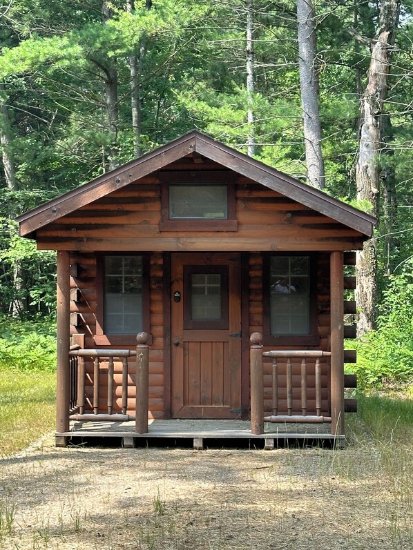Exterior detail - Log Cabin Sleeps four (Big Rapids)