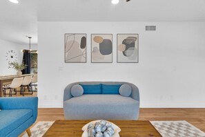 TV, table football, books, offices