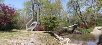 Cabin with two trout rivers onsite. Brevard and Pisgah National Forest close by.