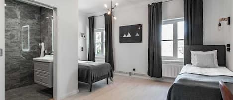 Kamar Twin Comfort, 2 Tempat Tidur Twin | Seprai premium dan didekorasi berbeda-beda