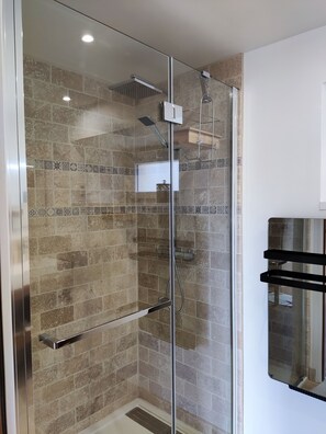 Shower, hair dryer
