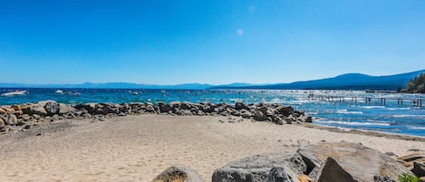 On the beach