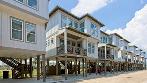 Exterior - Coastal chic beach home in Cottages at Lagoon Pass with EV charger and pool. (Gulf Shores)
